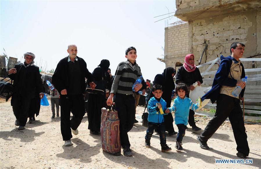 SYRIA-DAMASCUS-CIVILIANS-EASTERN GHOUTA-EVACUATION