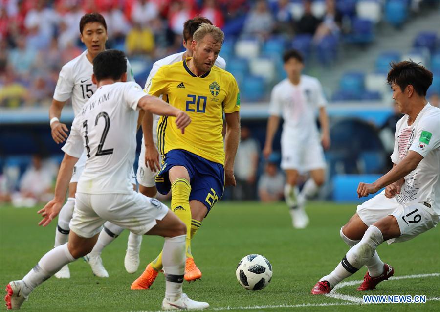 (SP)RUSSIA-NIZHNY NOVGOROD-2018 WORLD CUP-GROUP F-SWEDEN VS SOUTH KOREA