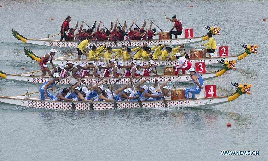 (SP)INDONESIA-PALEMBANG-ASIAN GAMES-WOMEN&rsquo;S CANOE TBR 500M-FINAL