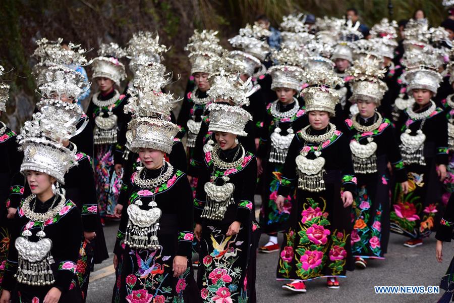 #CHINA-GUIZHOU-MIAO ETHNIC GROUP-NEW YEAR-CELEBRATION (CN)&nbsp;
