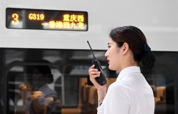 Bullet train service launched between Chongqing, Hong Kong