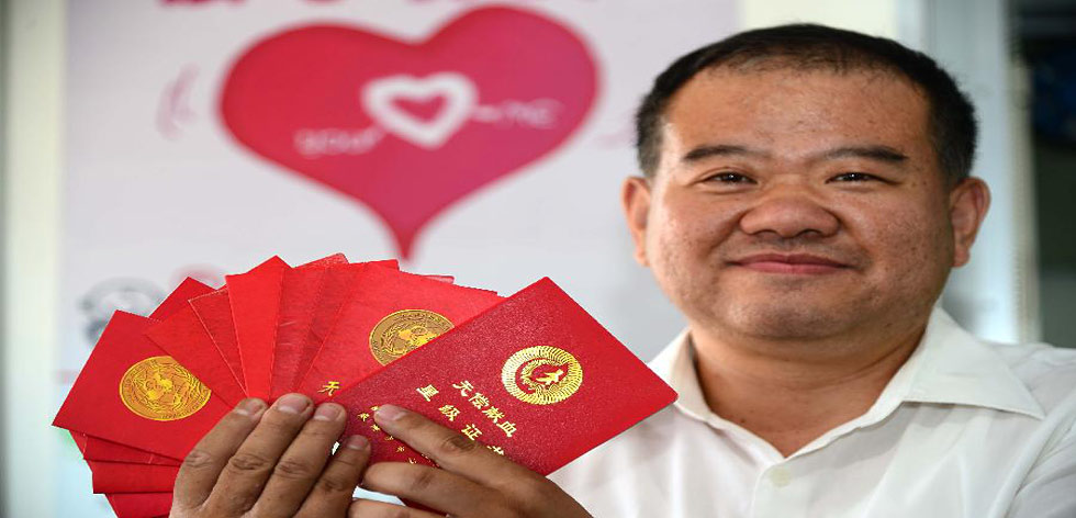 &ldquo;獻血達人&rdquo;13年獻血13800毫升