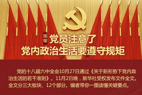 黨員注意了，黨內政治生活要遵守規(guī)矩
