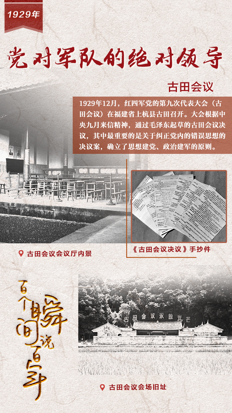 1929，黨對軍隊的絕對領導