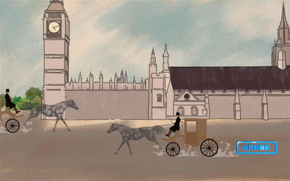 第一盞交通信號燈誕生于倫敦議會(huì)大廈廣場