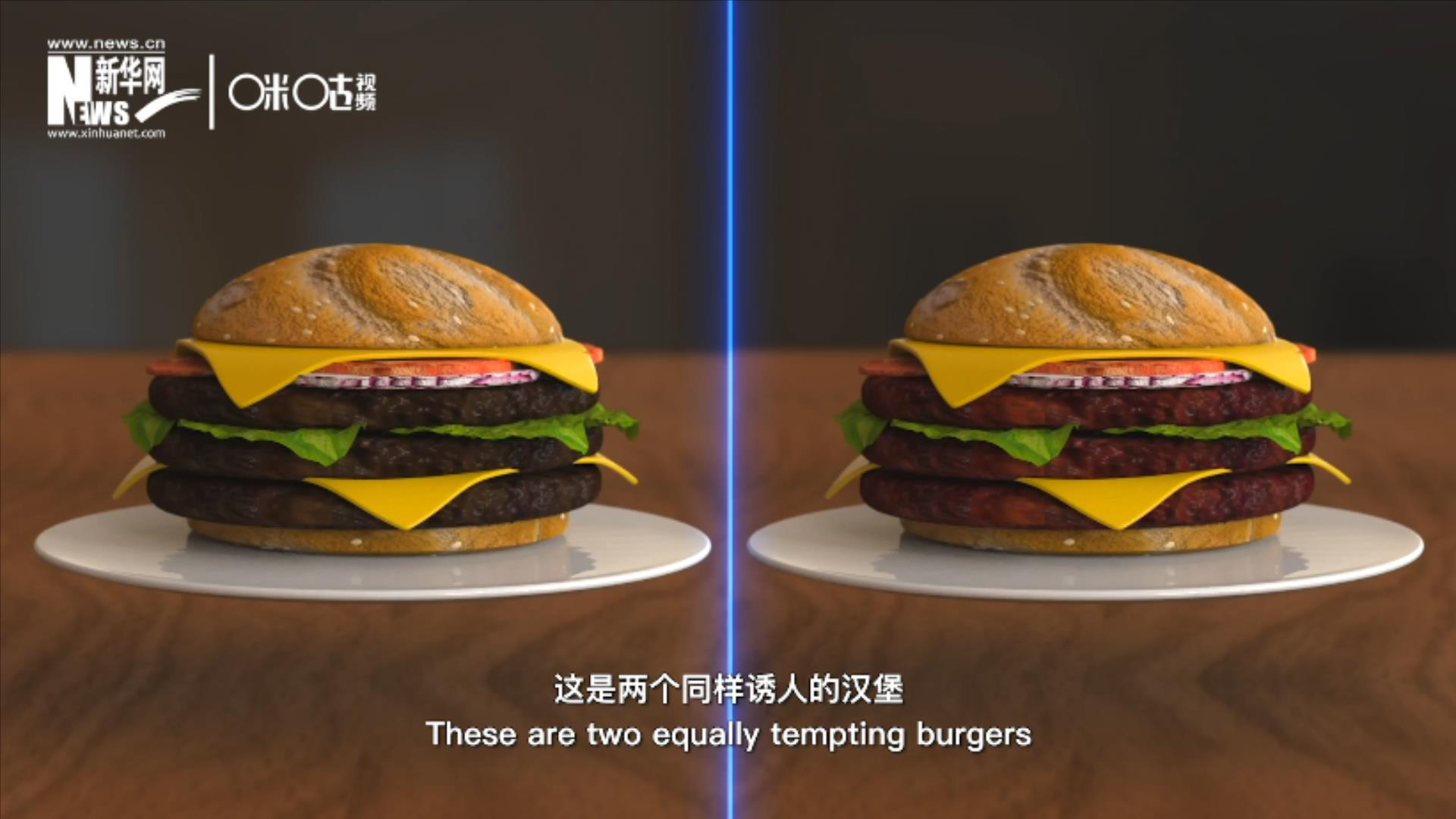 人造肉漢堡能在生產(chǎn)過(guò)程中節(jié)約水、土地、排放以及能量