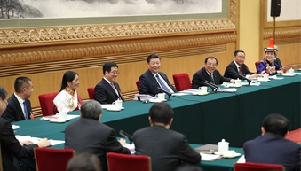 在甘肅團，習近平響鼓重錘