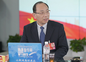 蔡威在訪(fǎng)談現(xiàn)場(chǎng)