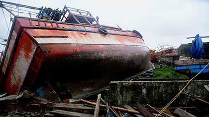 印度：熱帶氣旋&ldquo;亞斯&rdquo;侵襲印度東海岸