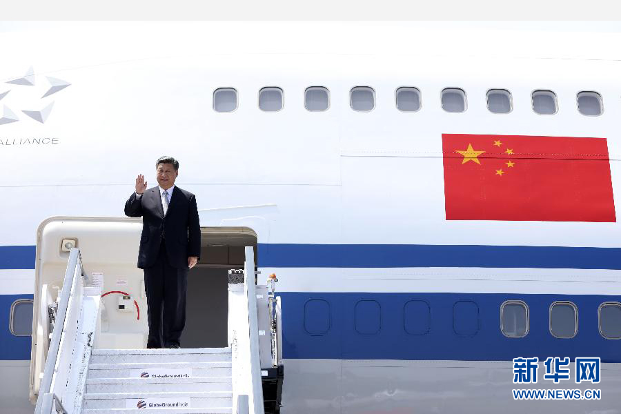 10月15日，國(guó)家主席習(xí)近平抵達(dá)印度果阿，應(yīng)印度總理莫迪邀請(qǐng)，出席金磚國(guó)家領(lǐng)導(dǎo)人第八次會(huì)晤。 新華社記者蘭紅光攝 