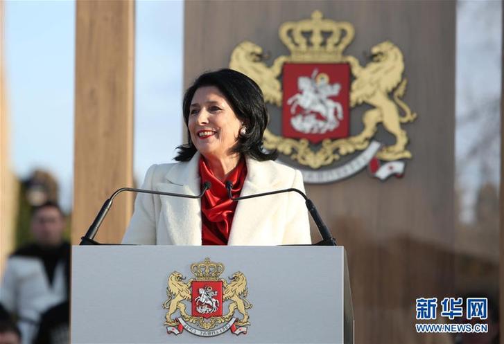 (國際)(1)祖拉比什維利宣誓就任格魯吉亞總統(tǒng)