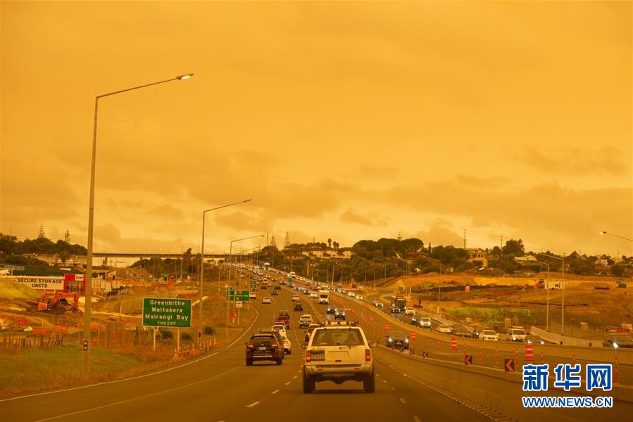(國際)(1)澳大利亞大火煙塵籠罩新西蘭北島北部