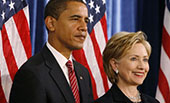希拉里&ldquo;?；?rdquo;奧巴馬，現(xiàn)時(shí)而已？