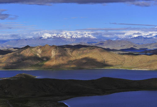 大美西藏 鳥(niǎo)瞰羊湖