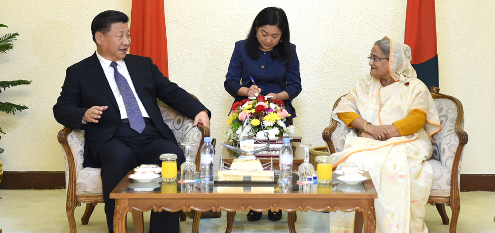 習(xí)近平同孟加拉國總理哈西娜舉行會(huì)談