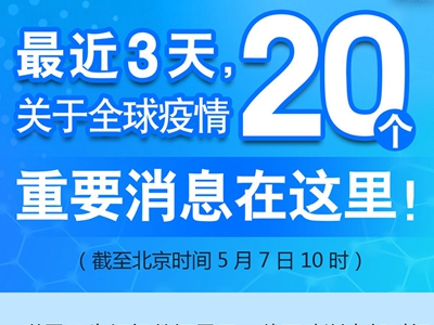 【圖解】最近3天，關(guān)于全球疫情20個(gè)重要消息在這里！