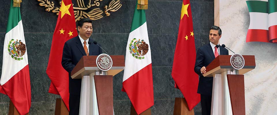 2013年6月，中墨元首共同會(huì)見記者