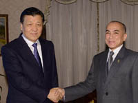 劉云山對(duì)柬埔寨進(jìn)行正式友好訪問